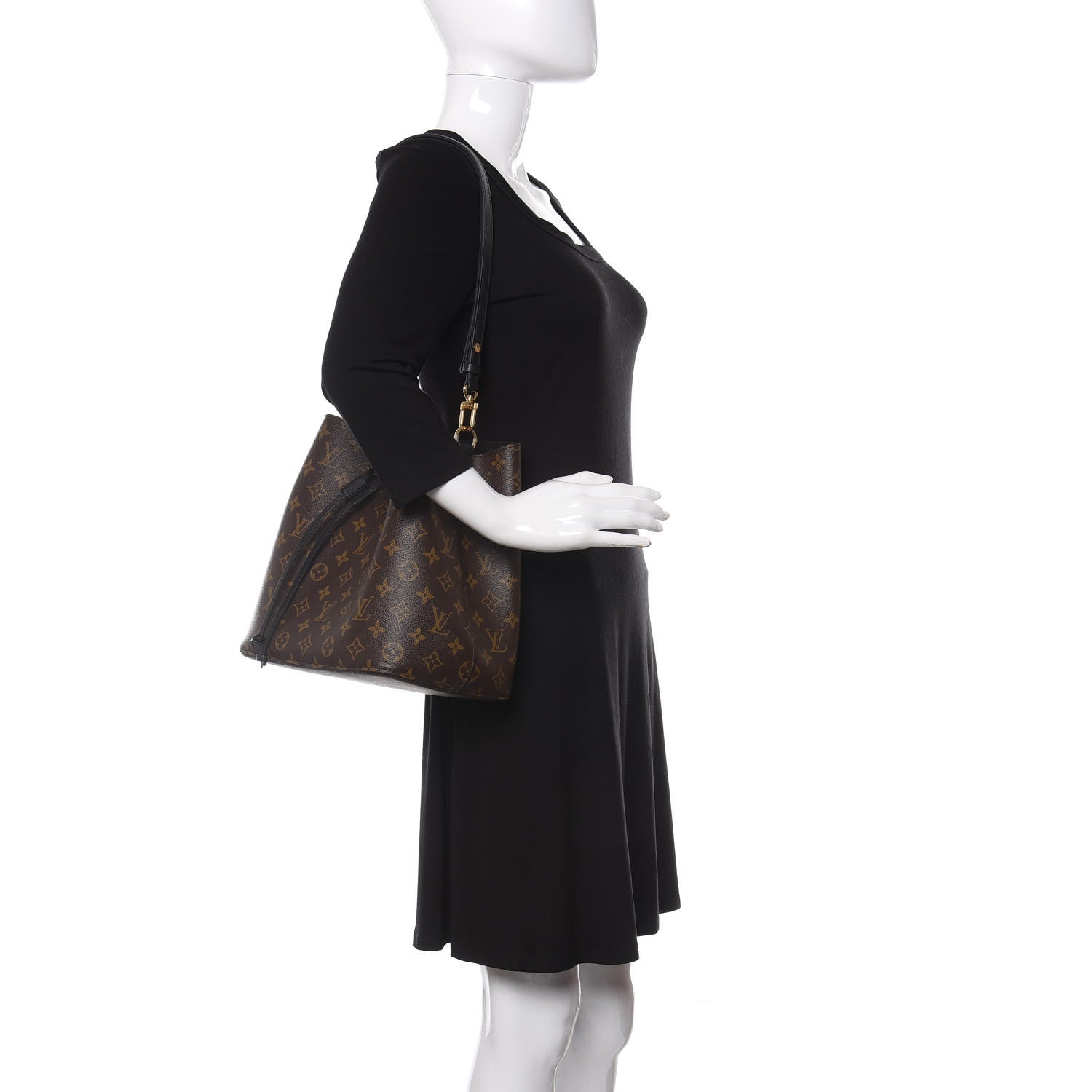 Louis Vuitton Monogram Neonoe MM Black 2 of 10