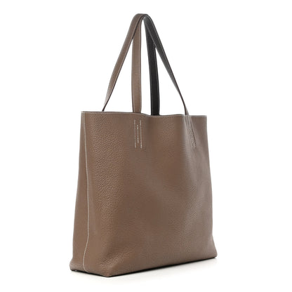 Hermes Taurillon Clemence Double Sens 36 Etoupe Ebene 6 of 20
