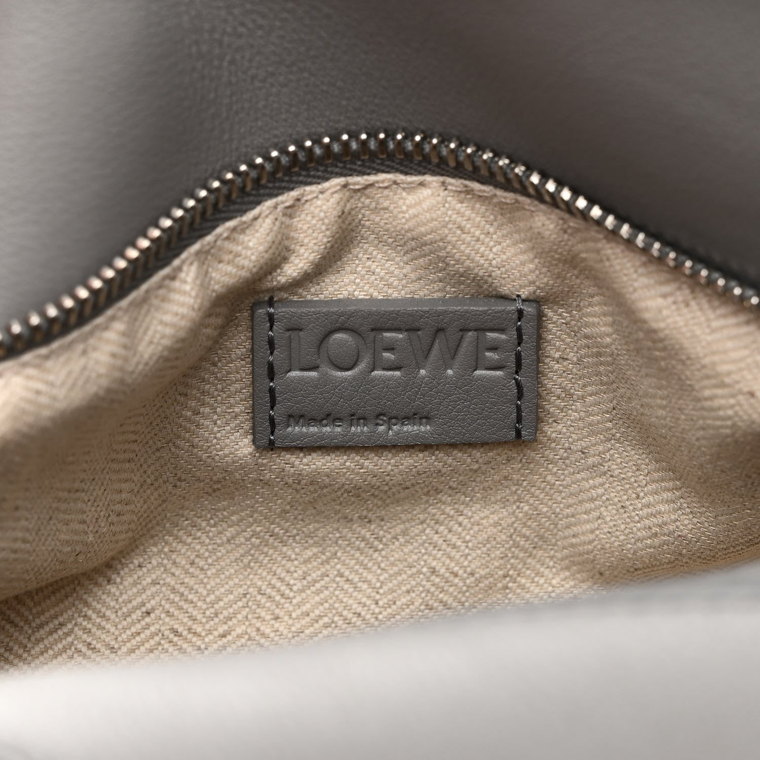 Loewe Soft Grained Calfskin Small Puzzle Bag Pearl Grey 6 of 10