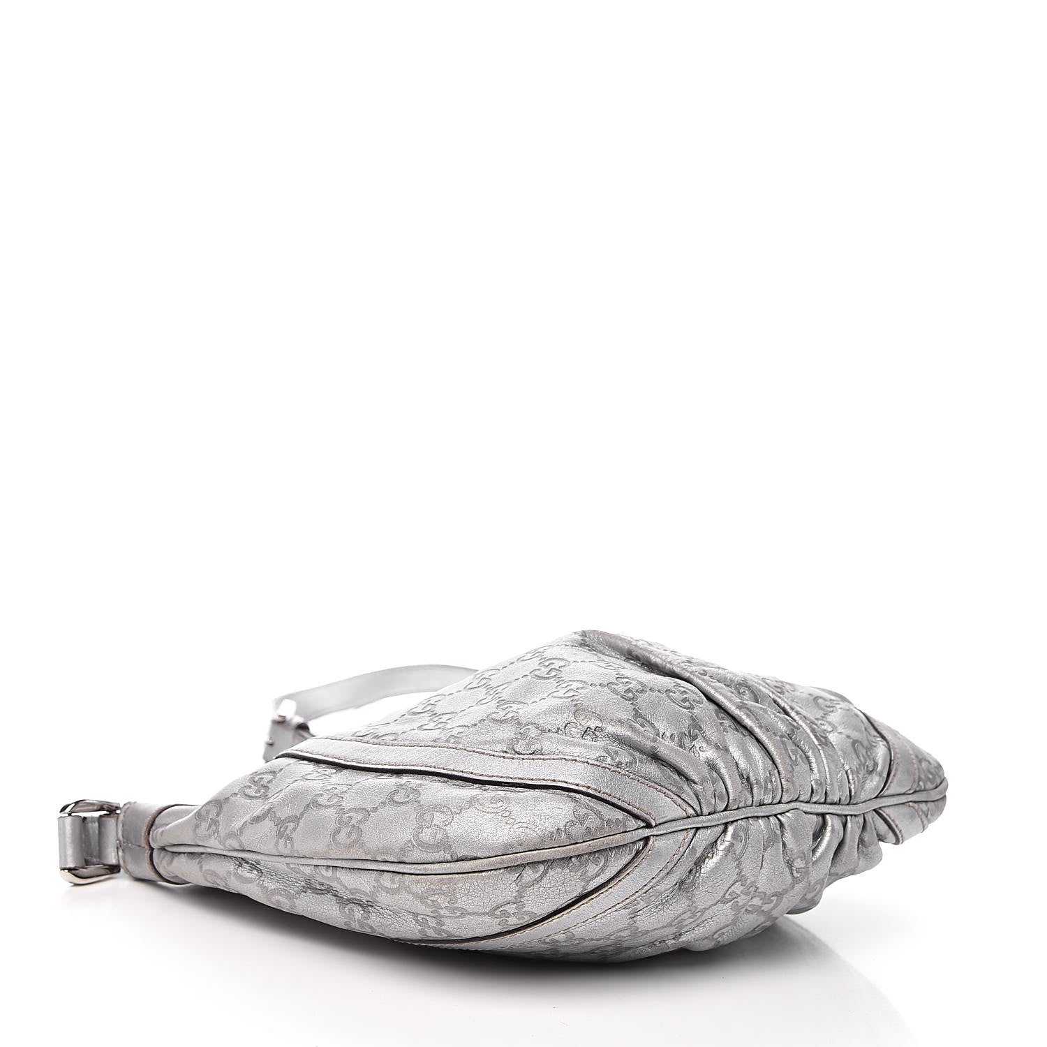 Gucci Guccissima Small D Ring Messenger Silver 4 of 19