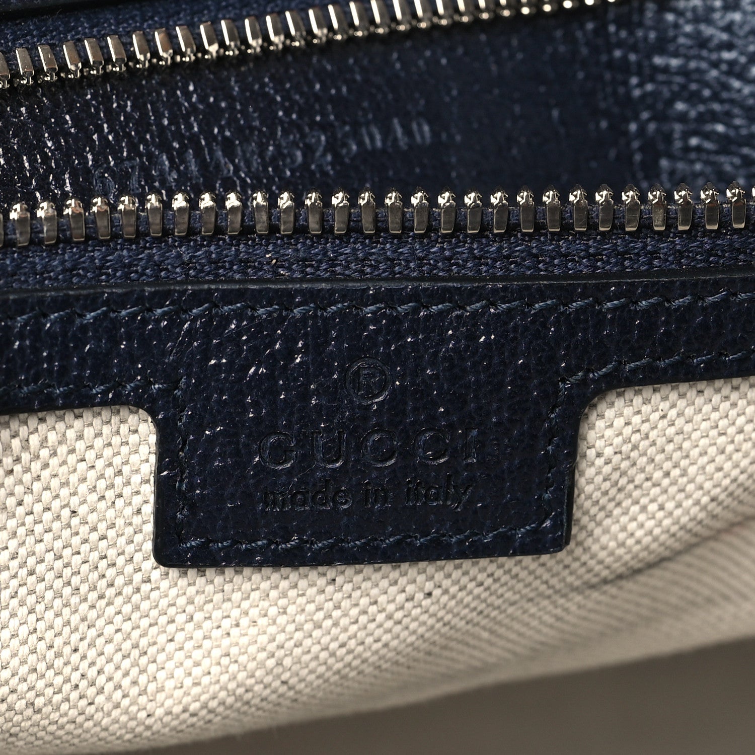 Gucci GG Supreme Monogram Textured Dollar Calfskin Web Medium Retro Interlocking G Tote Bag Beige Blue 6 of 12