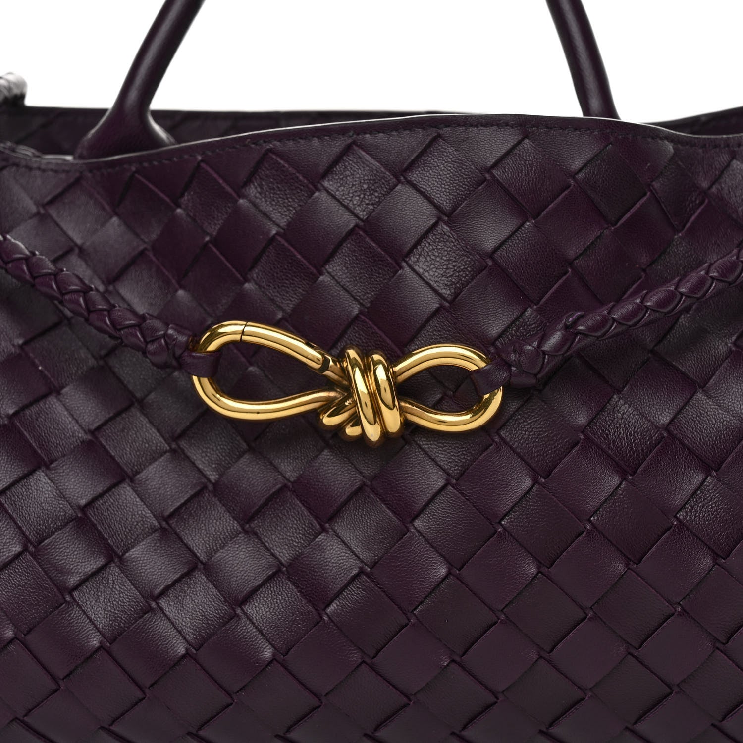 Bottega Veneta Nappa Intrecciato Small East West Andiamo Shoulder Bag Dark Mystic 8 of 10