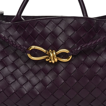 Bottega Veneta Nappa Intrecciato Small East West Andiamo Shoulder Bag Dark Mystic 8 of 10