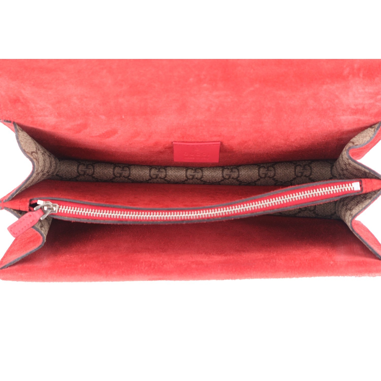 Gucci GG Supreme Monogram Small Dionysus Shoulder Bag Red 4 of 9