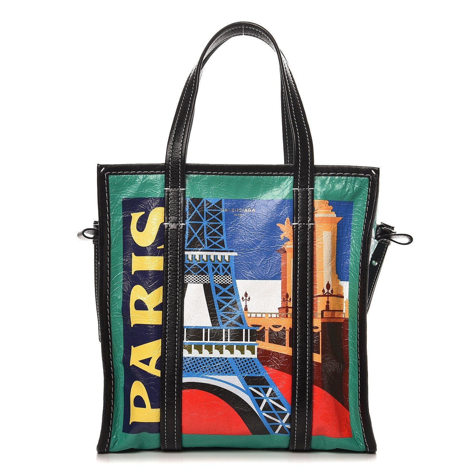 Balenciaga Agneau Arena Paris Print S Bazar Shopper Tote 1 of 9