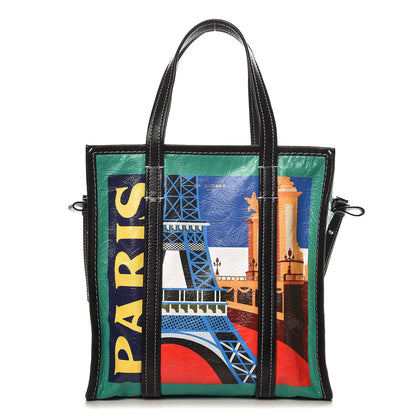 Balenciaga Agneau Arena Paris Print S Bazar Shopper Tote 1 of 9