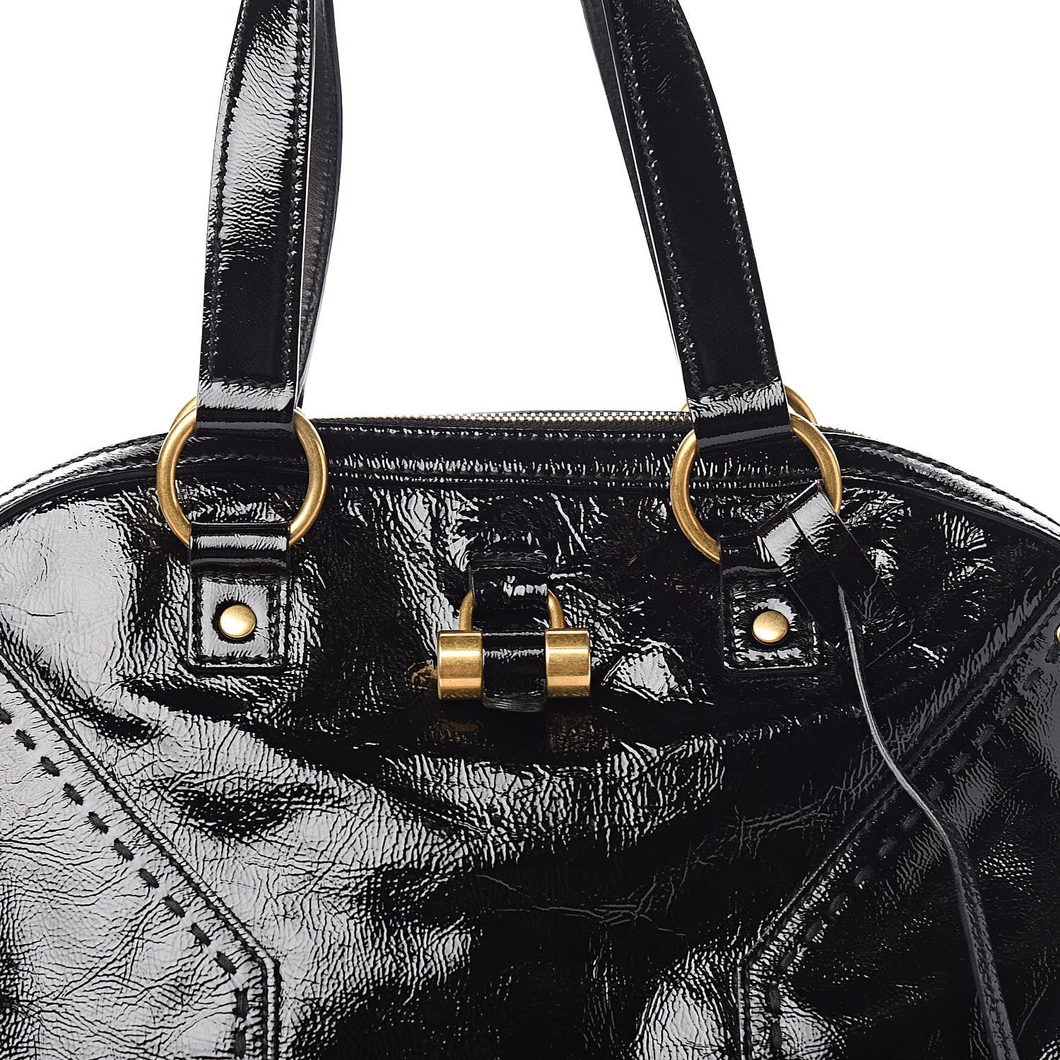 Saint Laurent Patent Oversized Muse Black 10 of 10