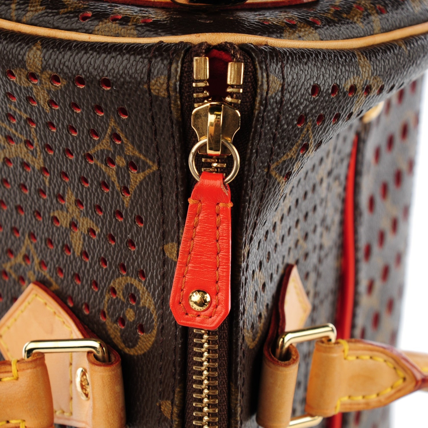 Louis Vuitton Monogram Perforated Speedy 30 Orange 9 of 9