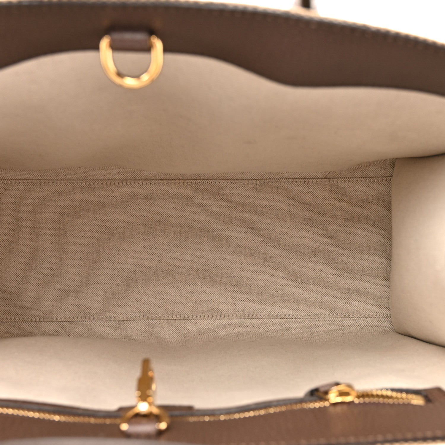 Gucci Monogram Jumbo GG Textured Dollar Calfskin Web Tote Bag Camel Ebony New Acero 5 of 16