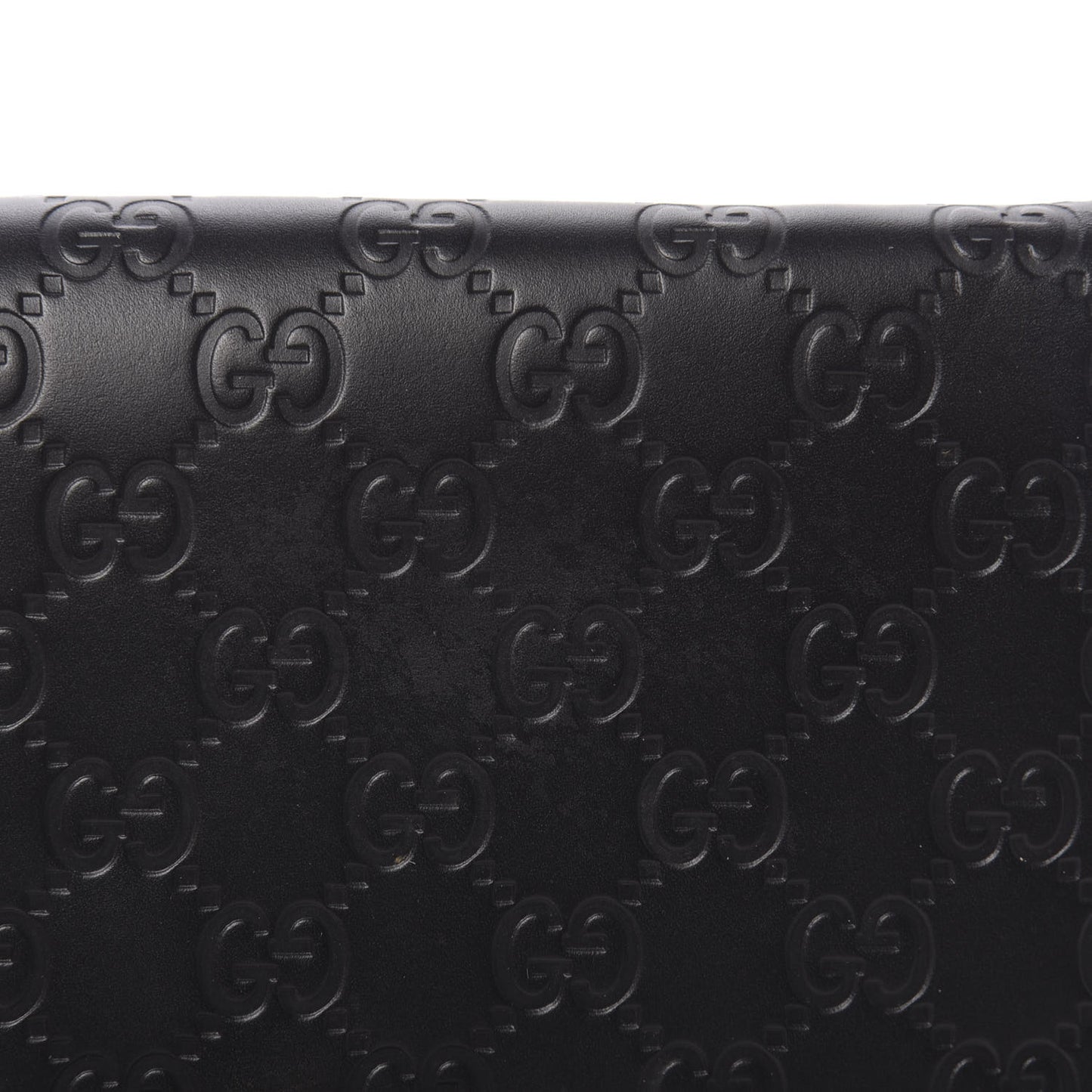Guccissima Signature Bowy Chain Wallet Black