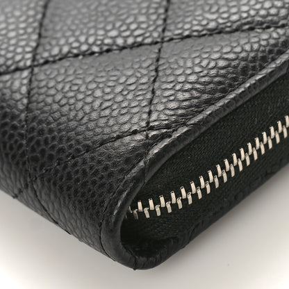 Chanel Caviar Quilted Zip Coin Purse Black 9 of 9