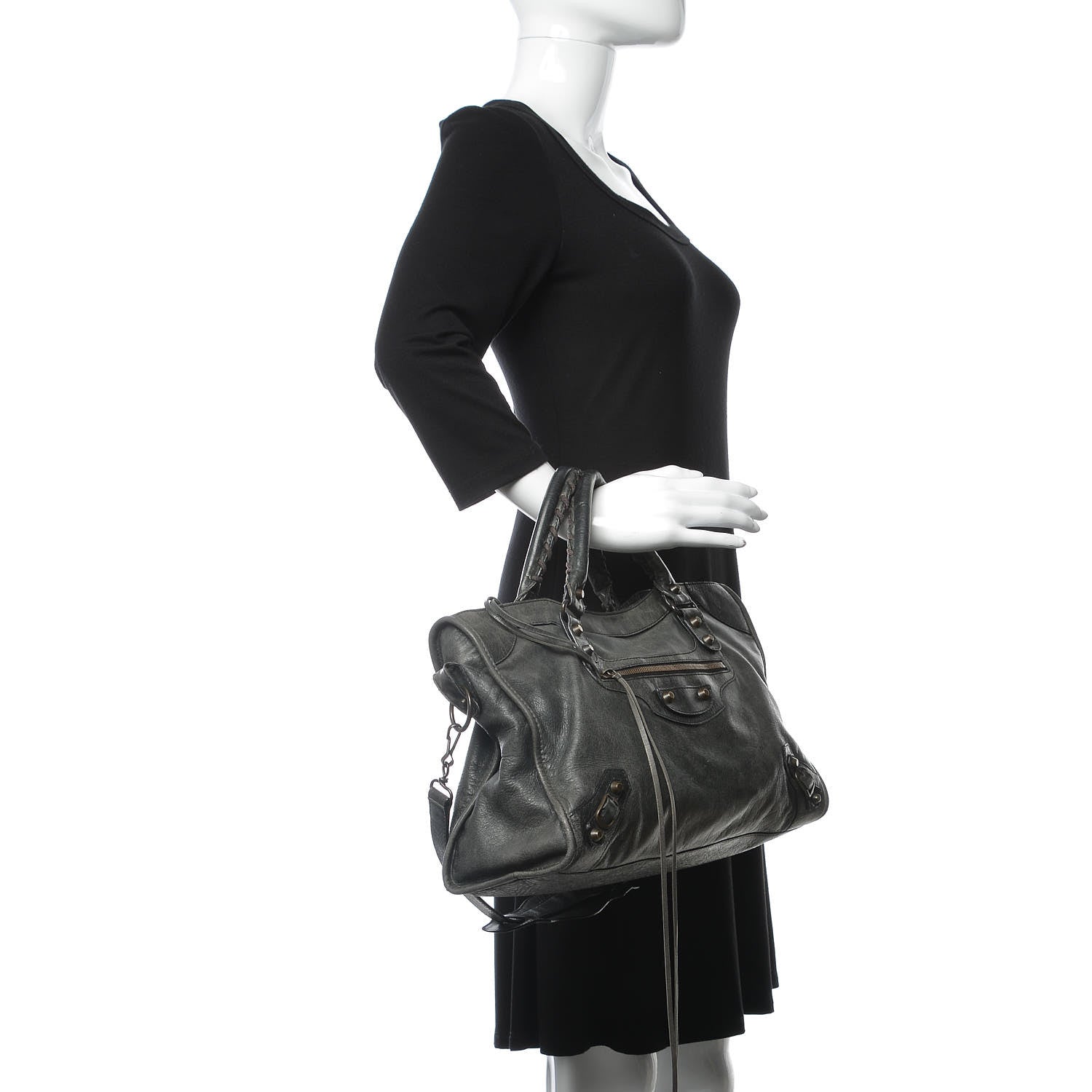 Balenciaga Agneau Classic Hardware City Grey 3 of 16