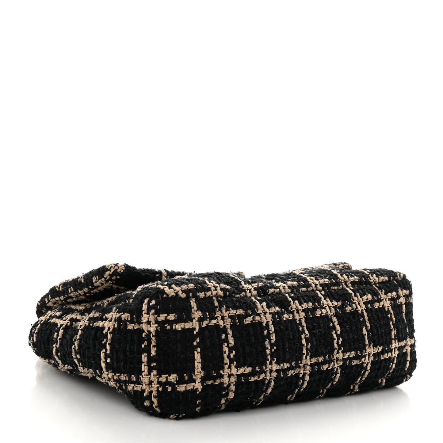 Tweed Quilted Medium Chanel 19 Flap Black Beige