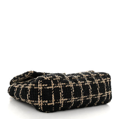 Chanel Tweed Quilted Medium Chanel 19 Flap Black Beige 4 of 12