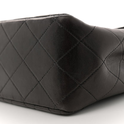 Chanel Lambskin Quilted Jumbo Single Flap Black 10 of 11