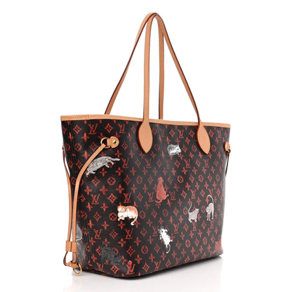 Louis Vuitton Catogram Neverfull MM Marron 4 of 12