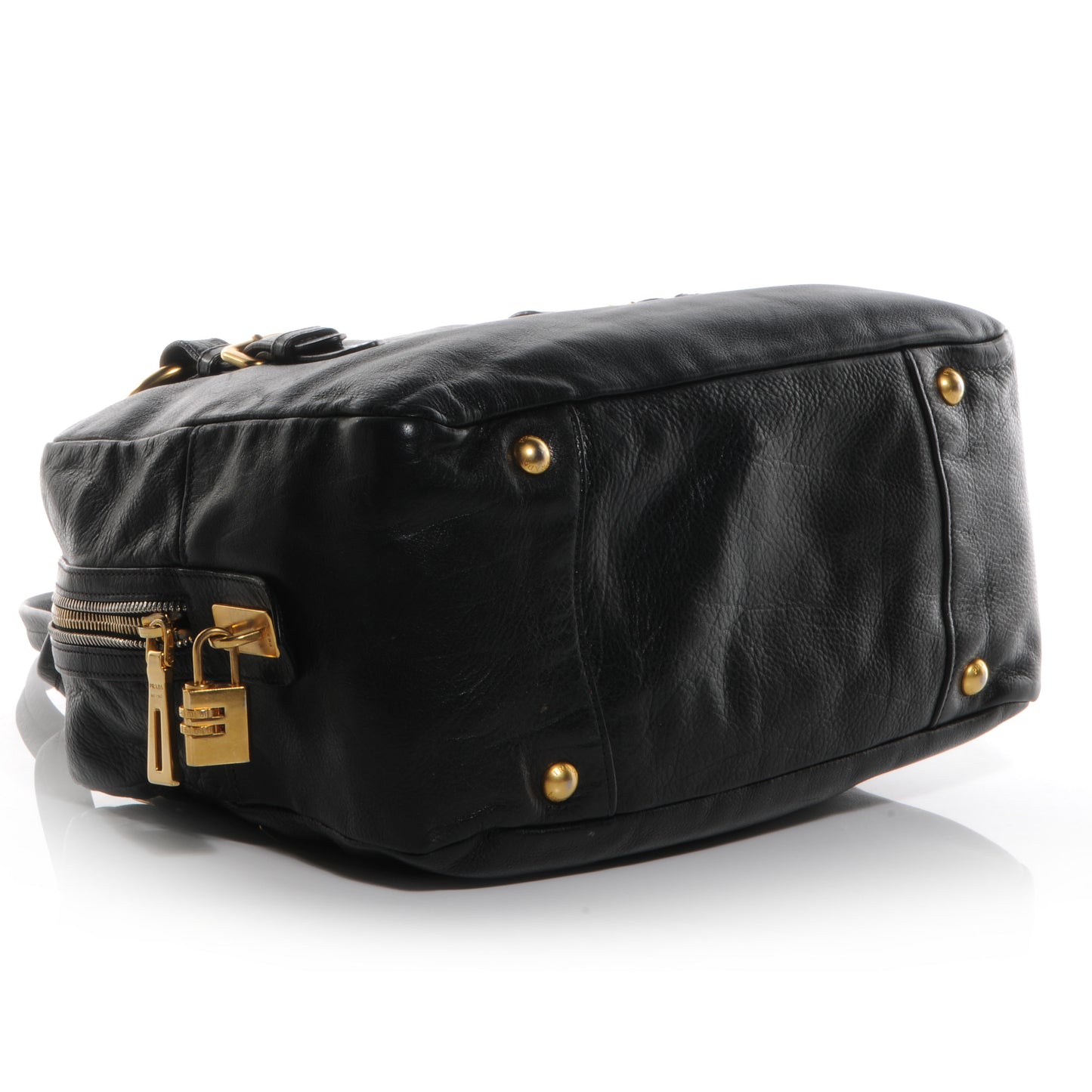 Soft Calf Bowler Bag Black
