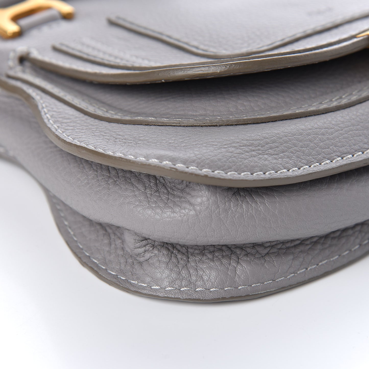 Calfskin Mini Marcie Satchel Cashmere Grey
