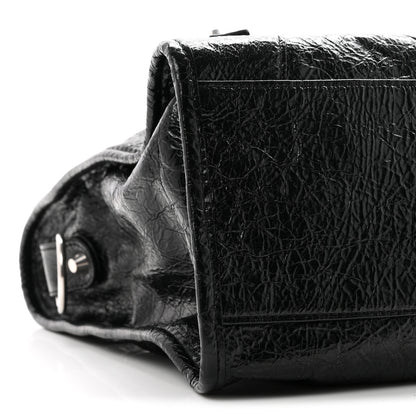 Balenciaga Agneau Arena Silver Hardware Medium Le City Black 9 of 10