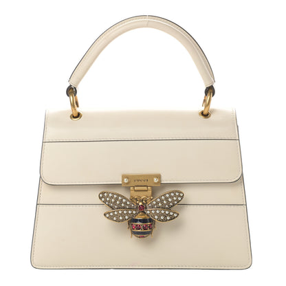 Gucci Calfskin Small Queen Margaret Top Handle Bag Mystic White 1 of 13