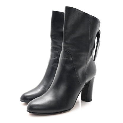 Jimmy Choo Smooth Calfskin Marlene 85 Boots 40 Black 4 of 9