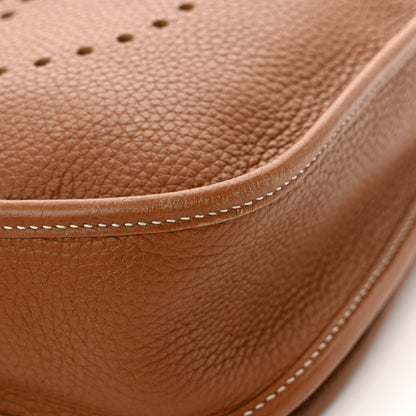 Hermes Taurillon Clemence Evelyne III PM Gold 11 of 15
