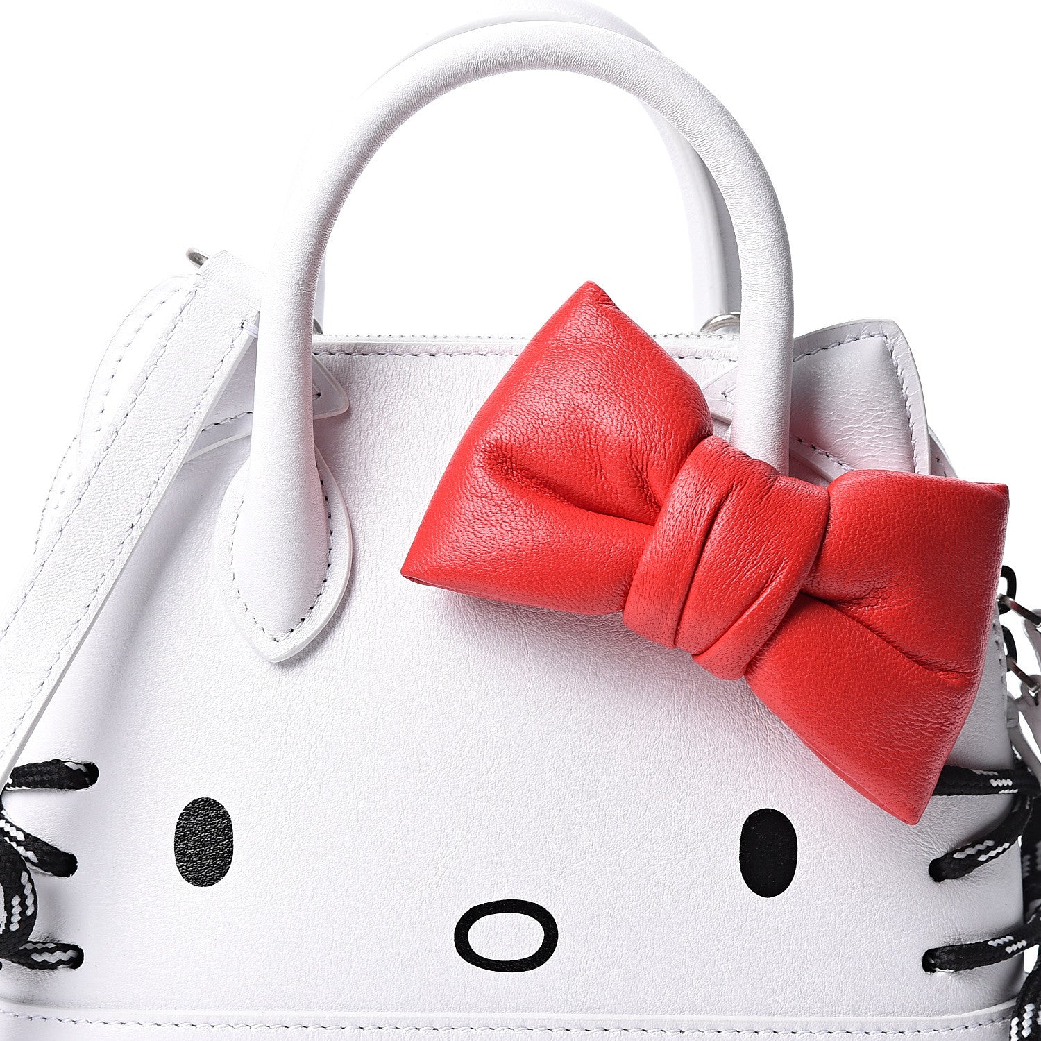 Balenciaga Calfskin Hello Kitty XXS Ville Top Handle Bag White 7 of 9