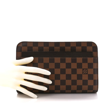 Louis Vuitton Damier Ebene Pochette Saint Louis Clutch 2 of 10