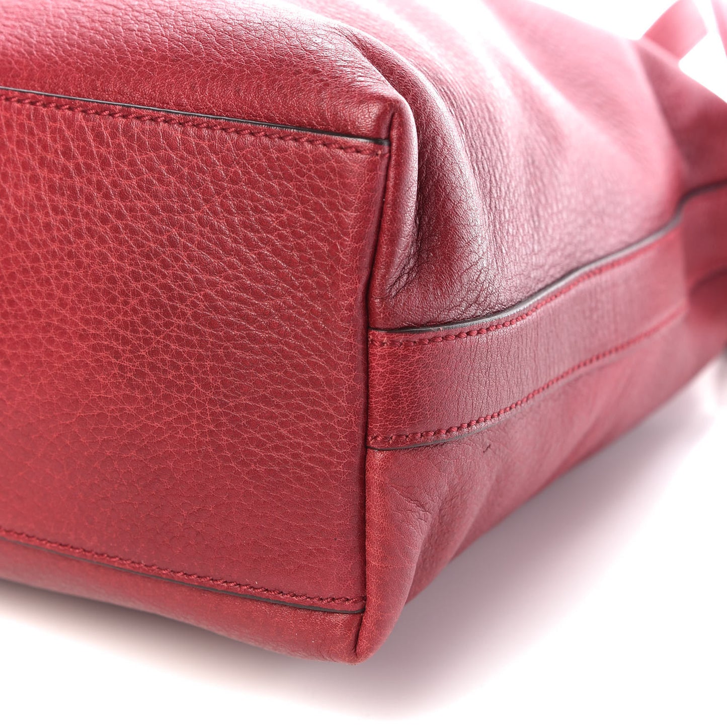 Pebbled Calfskin Small Miss GG Hobo Red