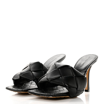 Bottega Veneta Nappa Maxi Intrecciato Lido Mule Sandals 37 Black 3 of 8