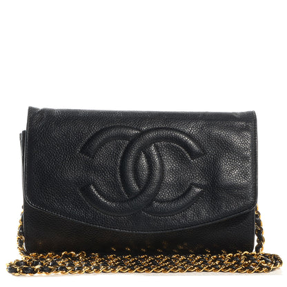 Chanel Caviar Timeless CC Wallet on Chain WOC Black 1 of 8