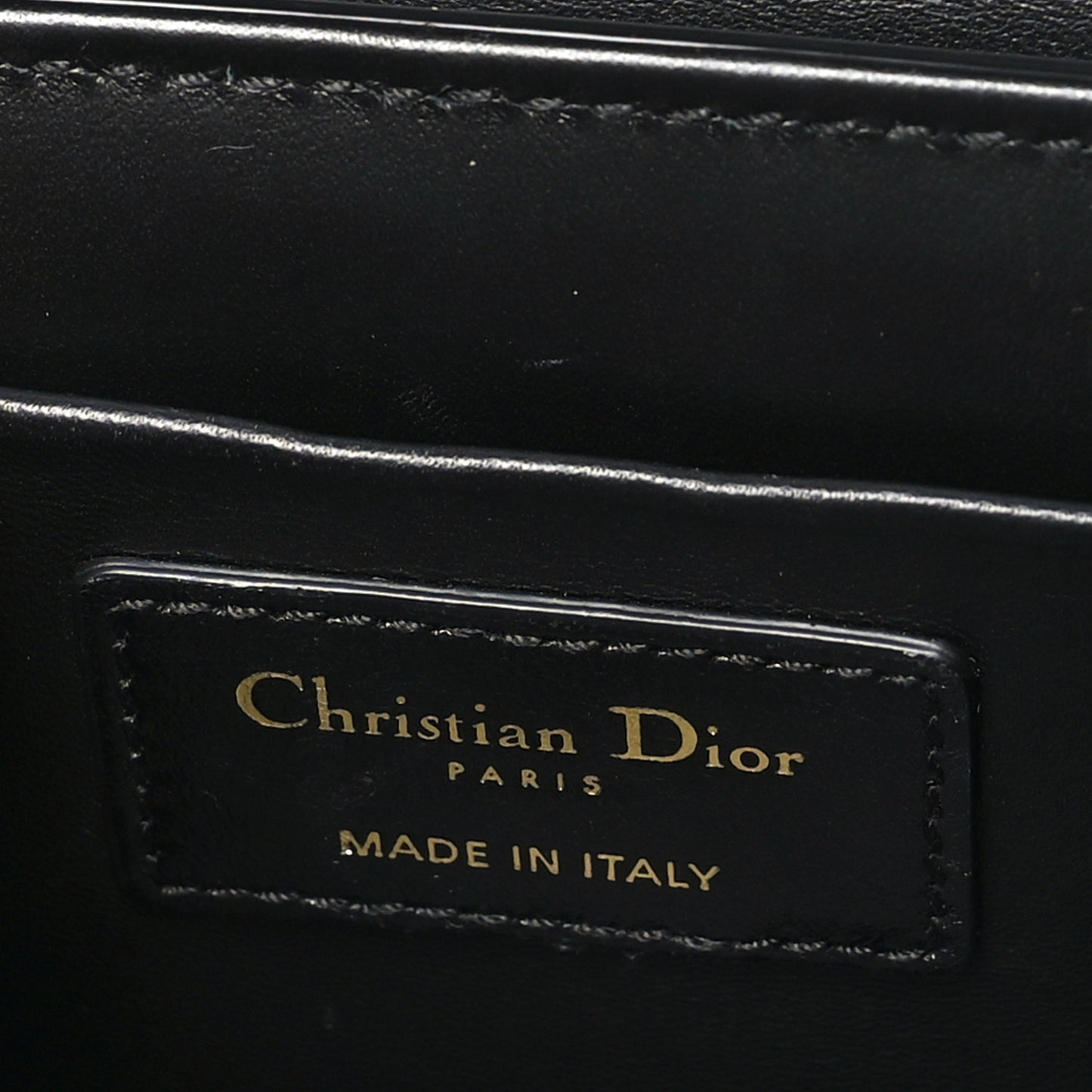 Crackled Lambskin 30 Montaigne Box Bag Black