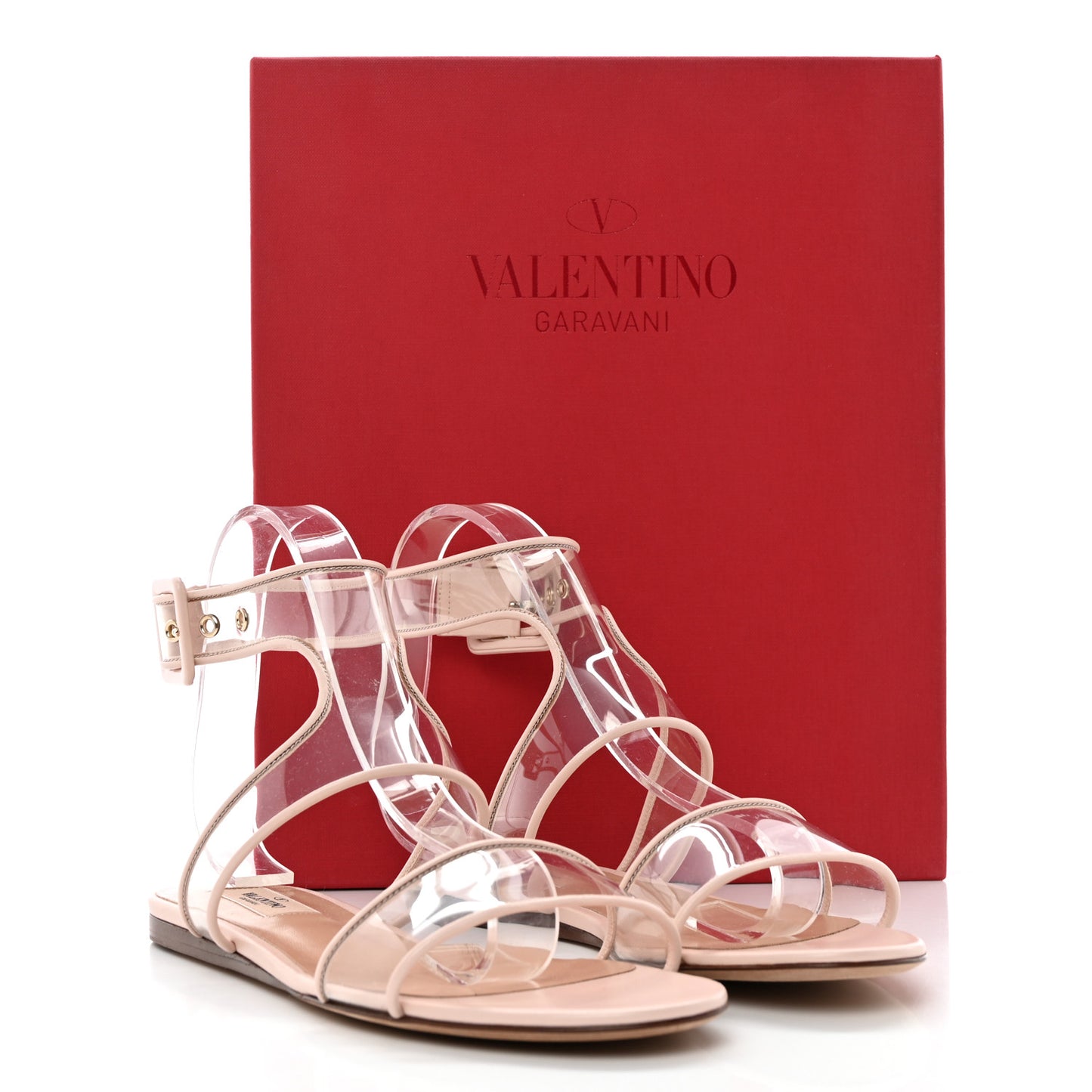 Nappa PVC Dollybow Sandals 38 Water Rose