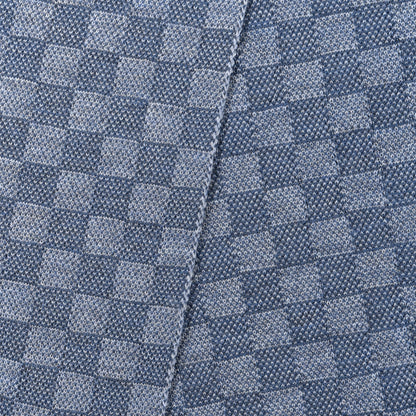 Louis Vuitton Wool Petit Damier Graphite Scarf Light Blue 3 of 5