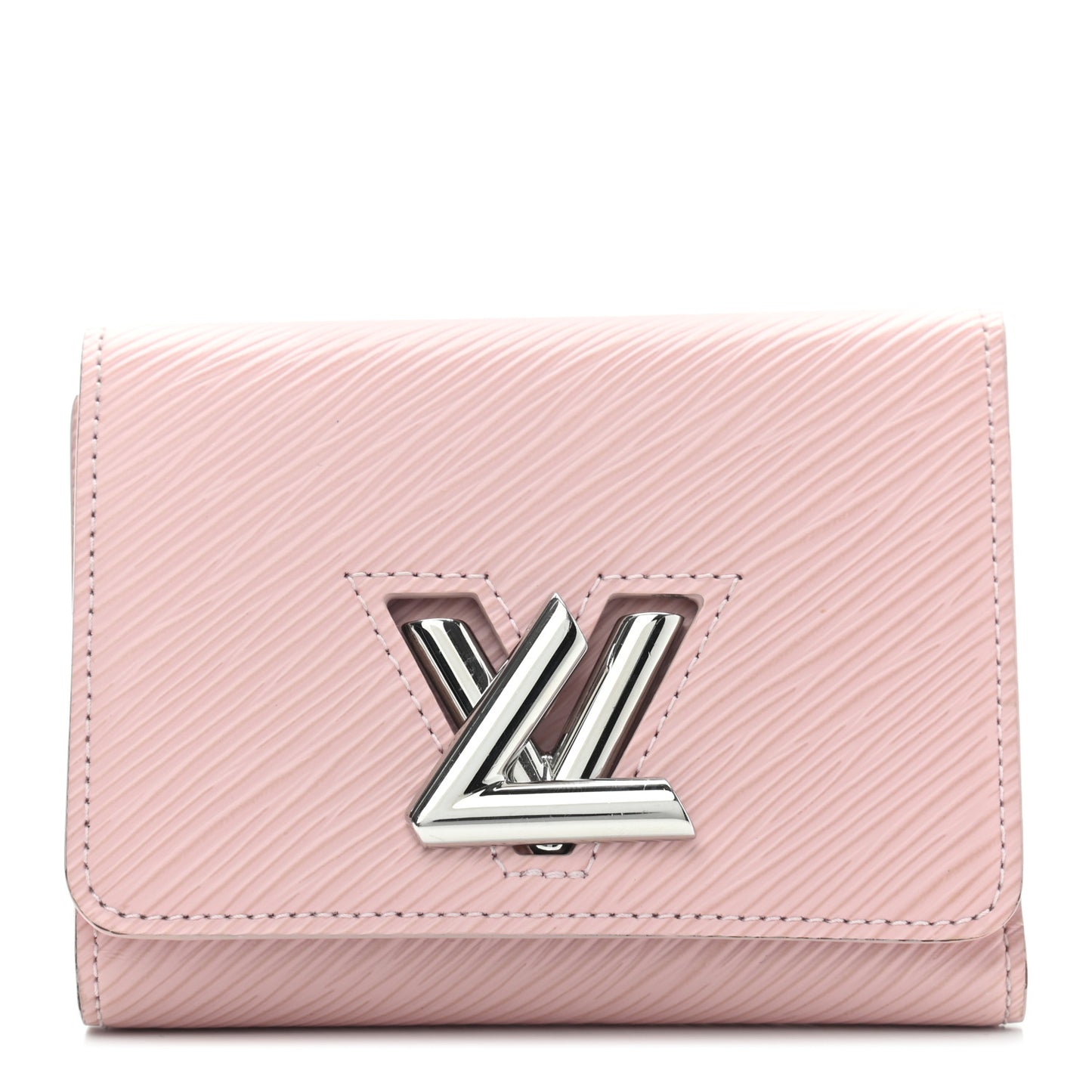 Epi Twist Compact Wallet Rose Ballerine