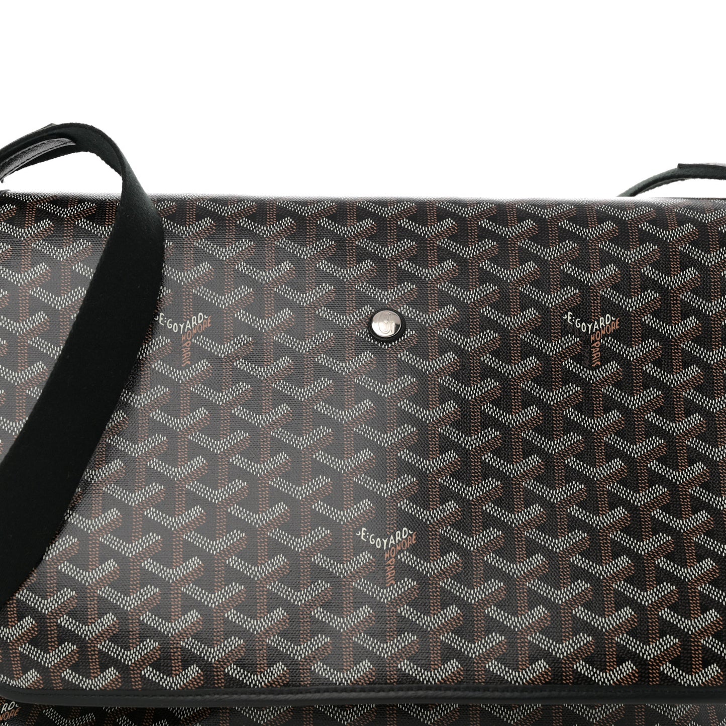 Goyardine Capetien Messenger Bag Black