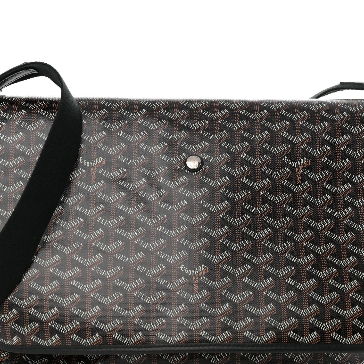 Goyard Goyardine Capetien Messenger Bag Black 9 of 15