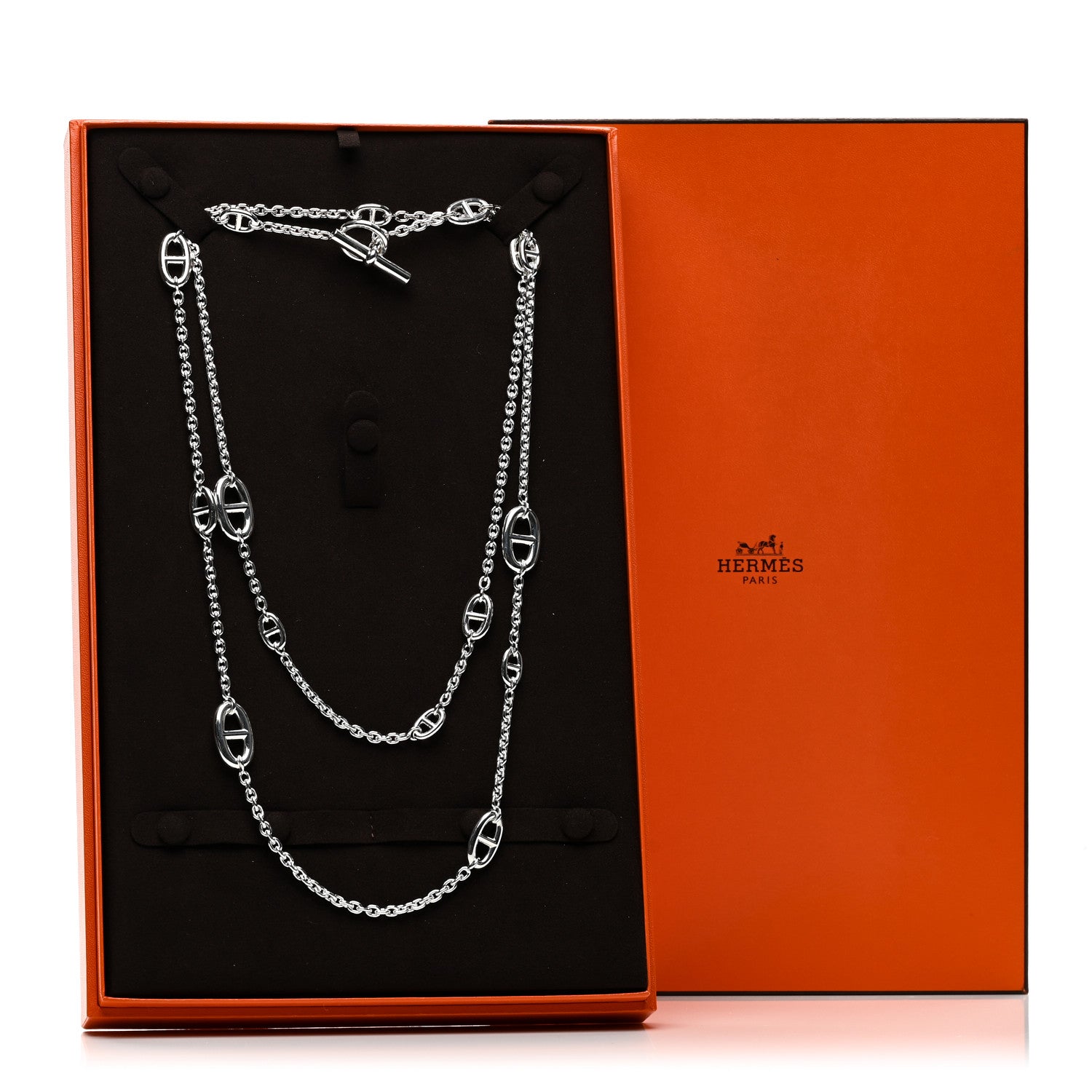 Hermes Sterling Silver Farandole Necklace 120 6 of 6
