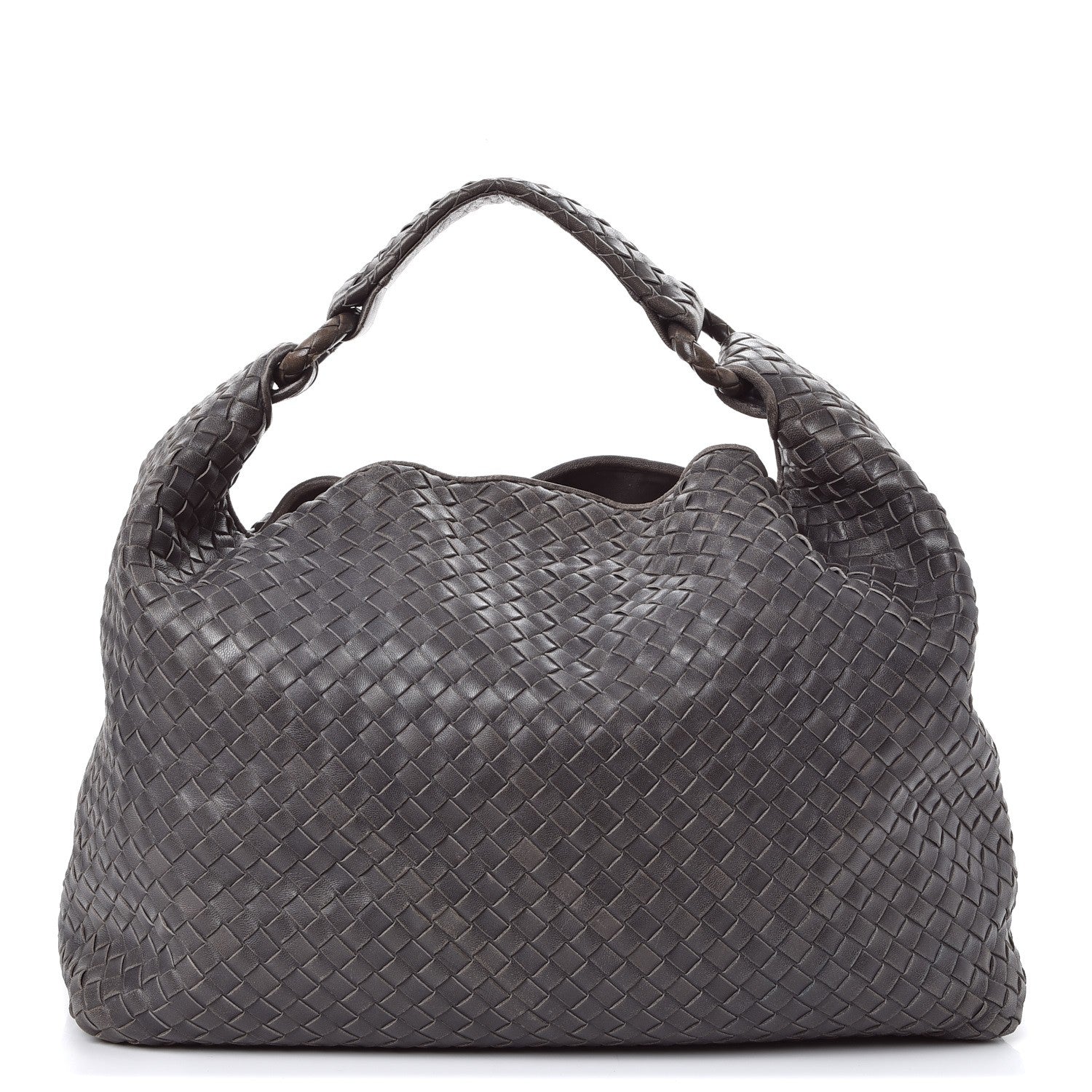 Bottega Veneta Nappa Intrecciato Sloane Hobo Ferro Gray 1 of 20