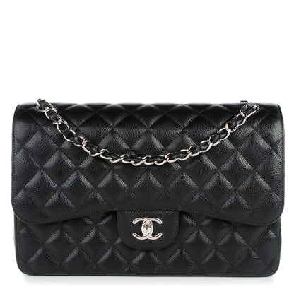 Chanel Caviar Quilted Jumbo Double Flap Black 1 of 9