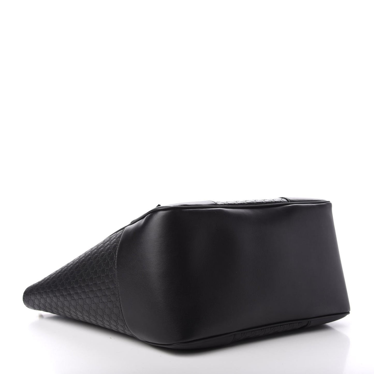 Microguccissima Bree Zippered Tote Black