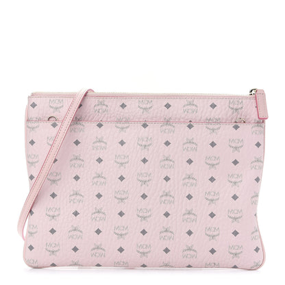 MCM Visetos Medium Crossbody Pouch Soft Pink 1 of 8