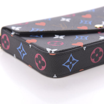Louis Vuitton Game On Felicie Chain Wallet Black 6 of 10