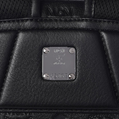 MCM Calfskin Ottomar Monogram Duke Backpack Black 6 of 12