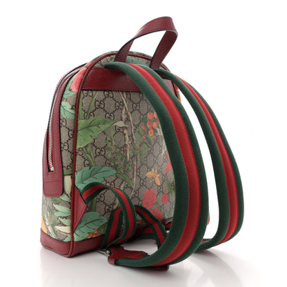 Gucci GG Supreme Monogram Tian Web Small Day Backpack Beige Multicolor Red 3 of 11
