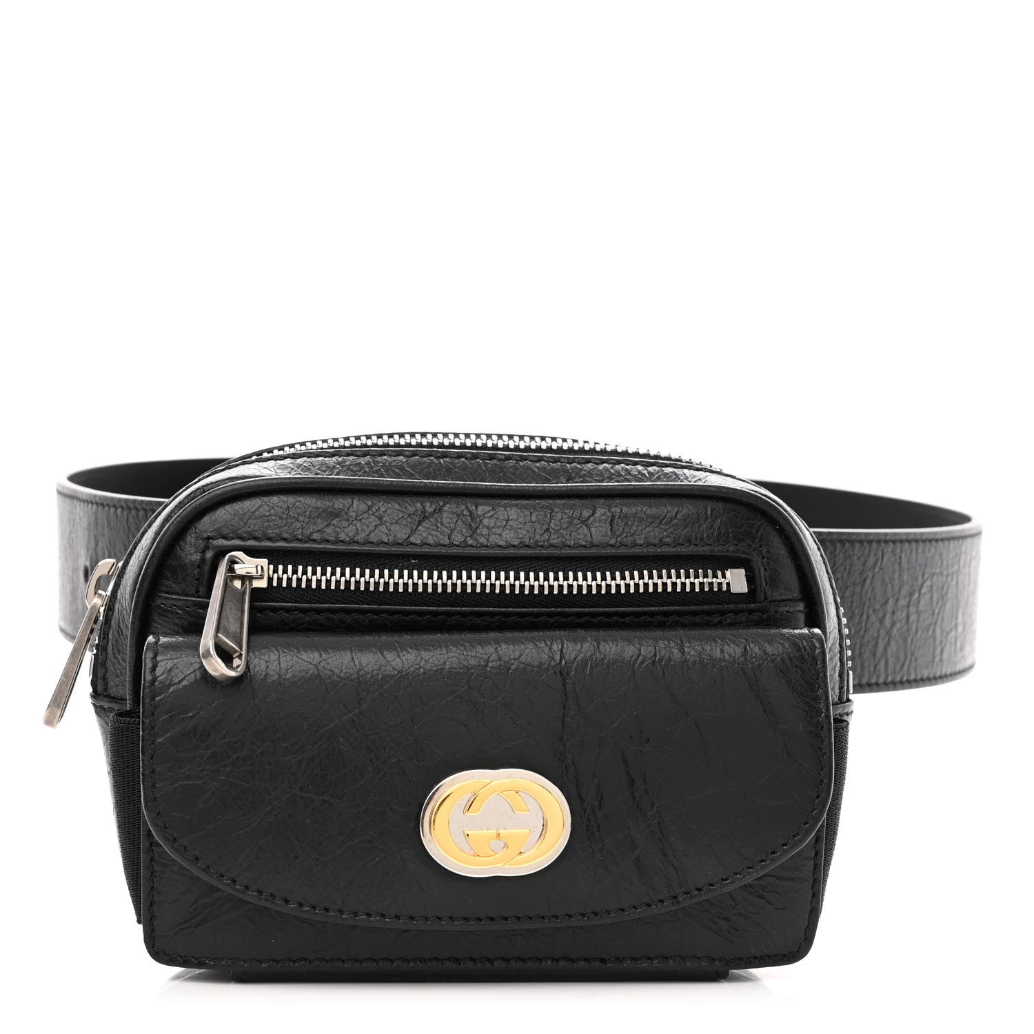 Gucci Fluffy Calfskin Mini Morpheus Belt Bag 90 36 Black 1 of 11