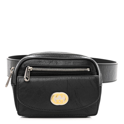 Gucci Fluffy Calfskin Mini Morpheus Belt Bag 90 36 Black 1 of 11