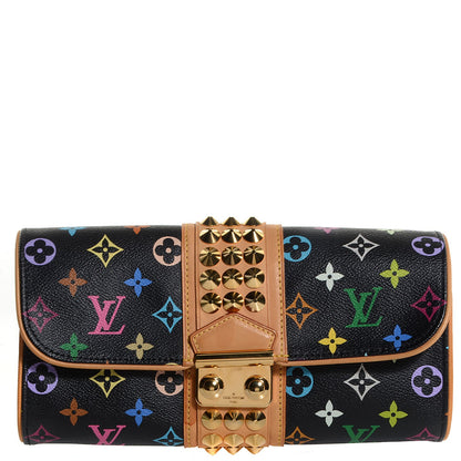 Louis Vuitton Monogram Multicolor Courtney Clutch Black 1 of 7