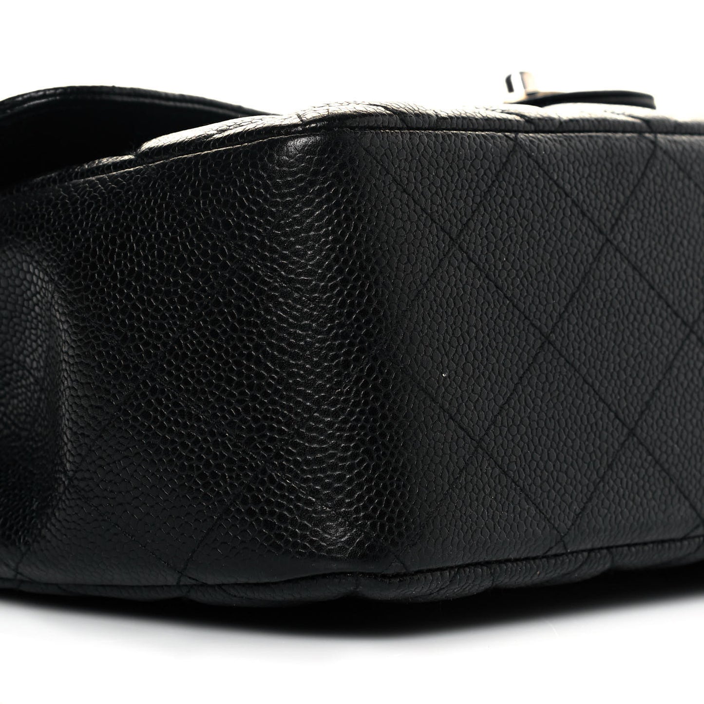 Caviar Quilted Jumbo Single Flap Black