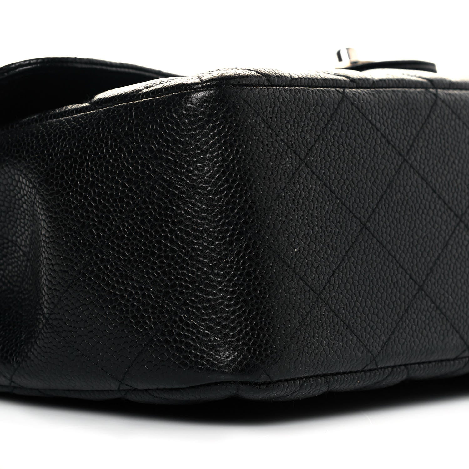 Chanel Caviar Quilted Jumbo Single Flap Black 8 of 10